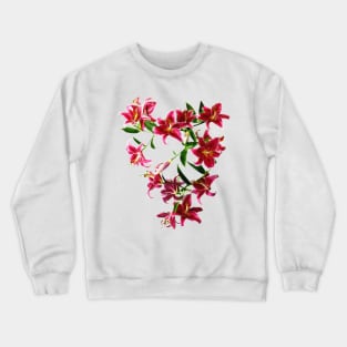 Stargazer Lilies Heart Crewneck Sweatshirt